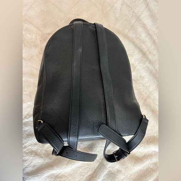 Kate Spade Backpack Pebble Leather Black Medium - Picture 3 of 5